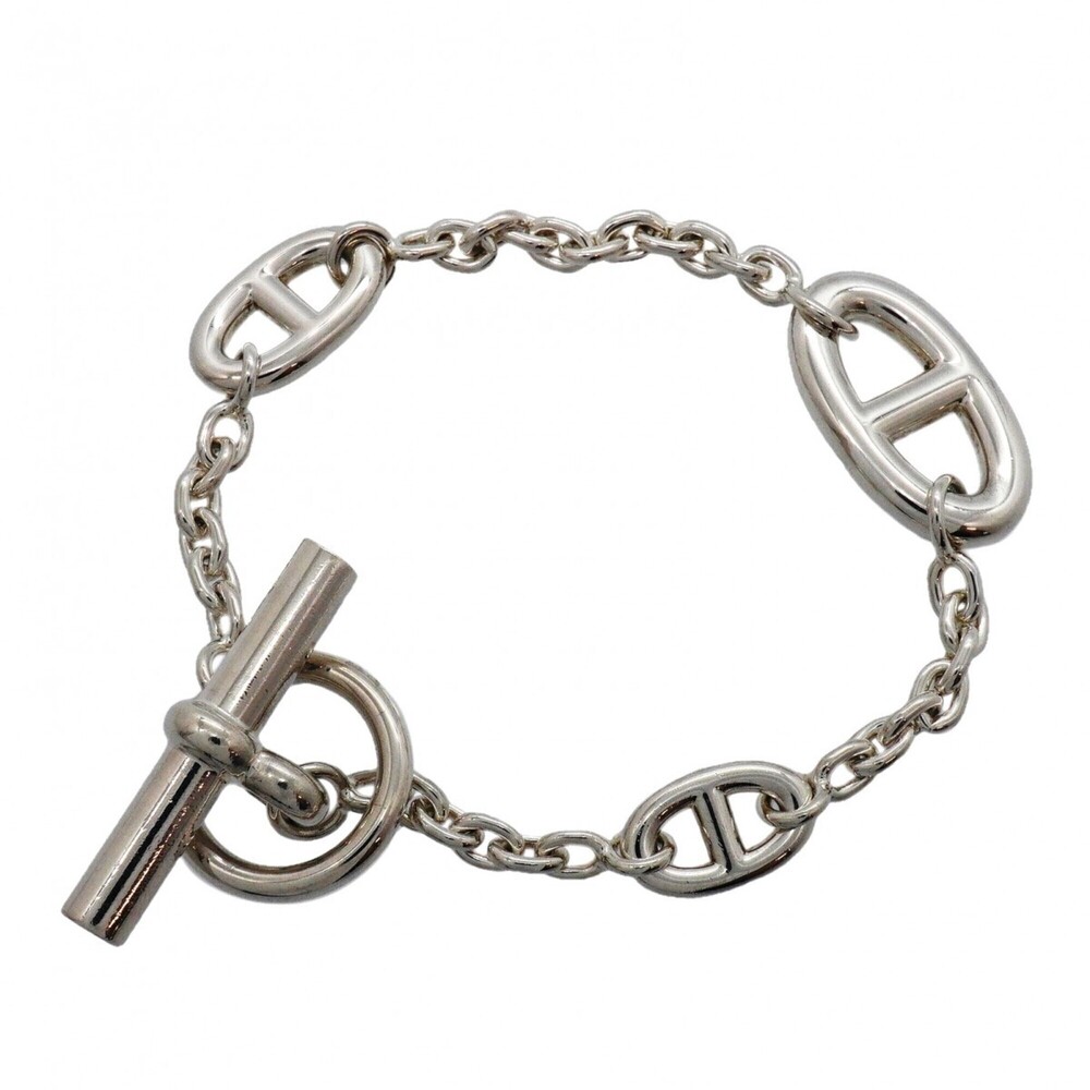 HERMES Silver Charm Bracelet